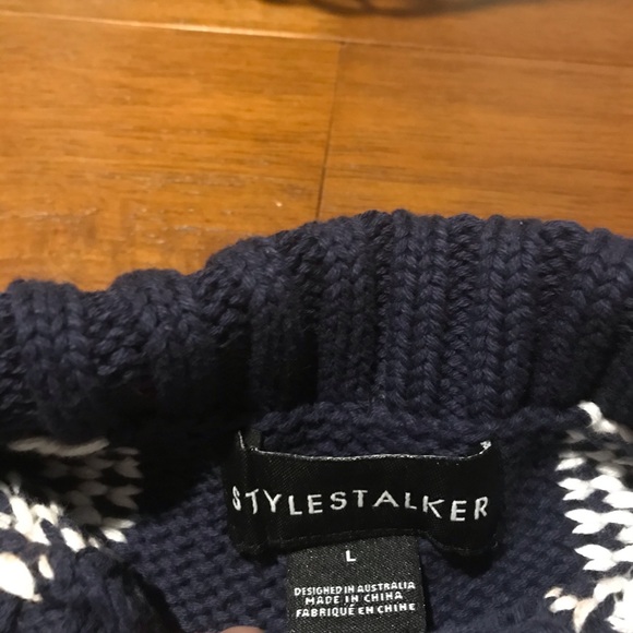 Stylestalker Mustang Sweater Top Split Zip Sides. - Picture 3 of 5